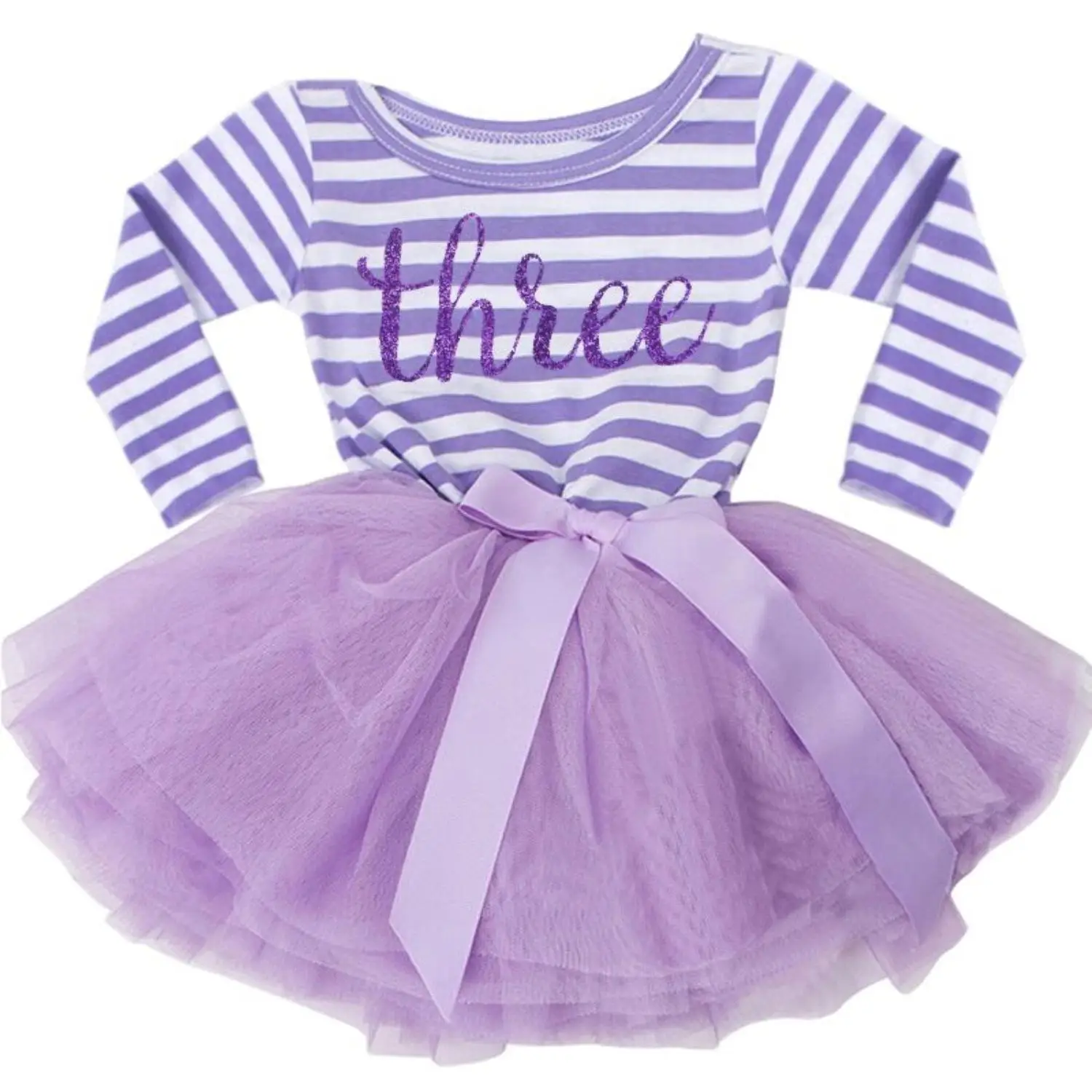 Orangemom/ г., модная одежда для маленьких девочек платье для дня рождения для малышей от 1 года до 3 лет испанская детская одежда с юбкой-пачкой в полоску, Vestidos - Цвет: purple