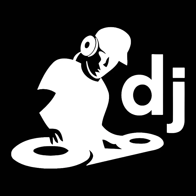 1411.5CM Car Sticker Vinyl Music Club DJ Reflective Personalized Stickers Motorcycle Decal Sticker On Car BlackSilverLaser (3)