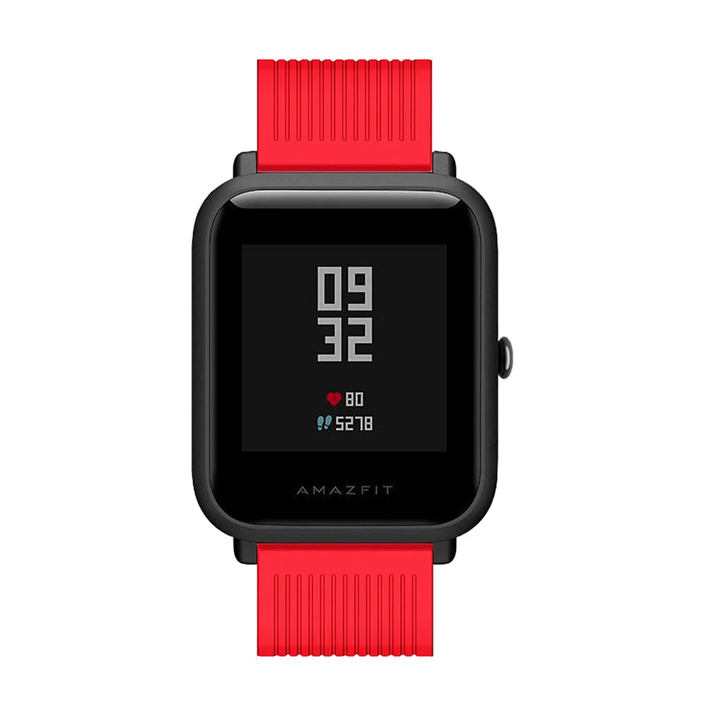 Мягкий силиконовый для Huami Amazfit Bip Молодежный съемный браслет для наручных часов для Xiaomi Huami Bip бит PACE Lite Молодежный браслет ремешок 20 мм