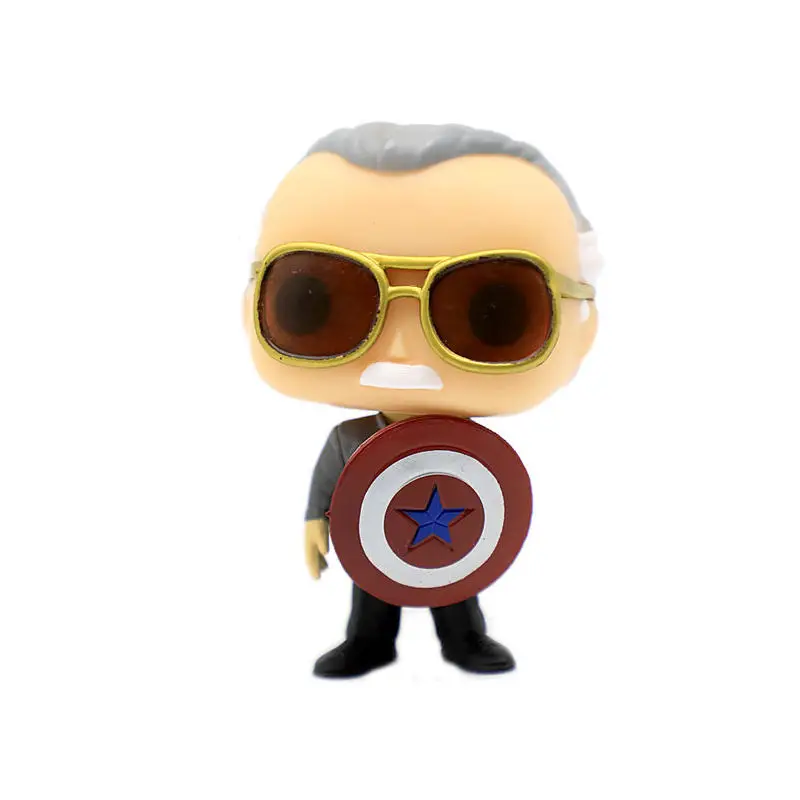 FUNKO POP стиль Marvel Мстители Стэн ли капитан Америка Тор виниловые фигурки игрушки для детей рождественские подарки - Цвет: without box03