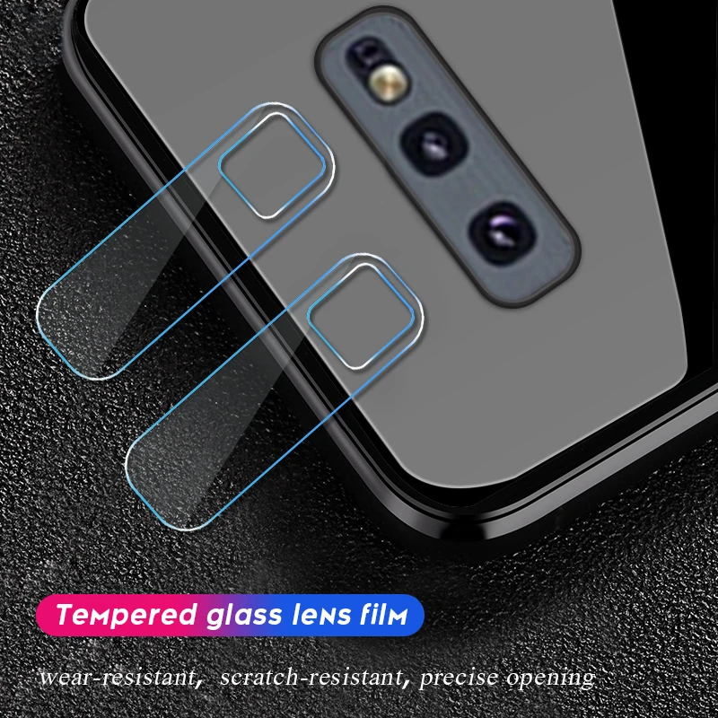 

2PCS/Lot Camera Len Film Glass For Samsung Galaxy A7 2018 A750 A50 A30 A10 M20 M30 M10 S10 Plus S10e A8S Clear Screen Protector