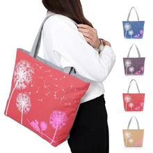 Fashion Dandelion Canvas Bag Flowers Women Handbag Shoulder Bags Women Messenger Bags WML99