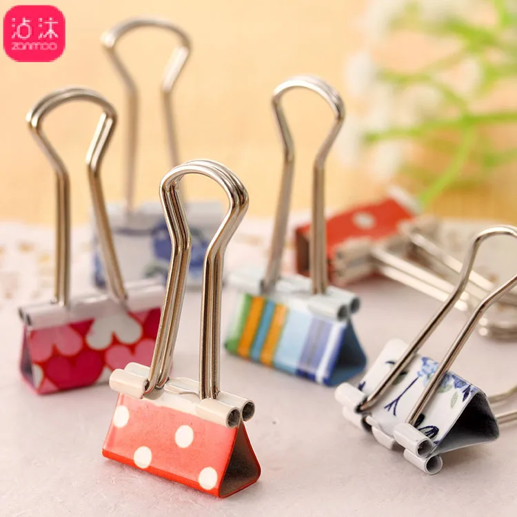 

5 pcs Small fresh color long tail Clip Set / Cute metal Long tail Clips / Small Craft Photo Pegs Kawaii Stationery