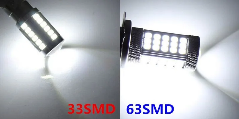 H11 H8 2835 63 SMD 66 светодиодный авто проектор противотуманная лампа для вождения Белый Синий Красный Автомобильный светильник источник 12 В