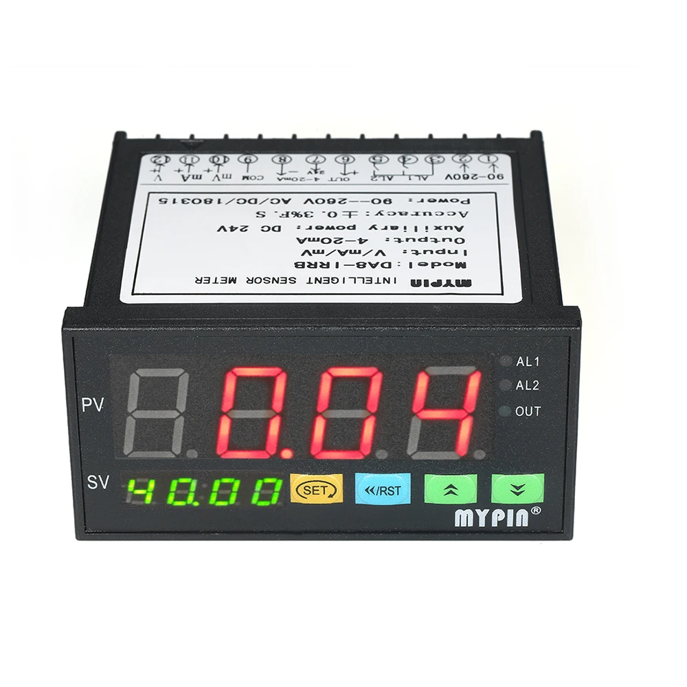 

2 Relay Alarm Output LED Display Sensor Meter and 0~10V/4~20mA/0~75mV Input for Transmitter Pressure Liquid Level Sensor