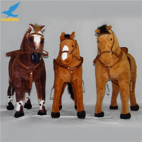 Fancytrader 32'' 82cm Large Soft Stuffed Plush Simulated Animal War Horse Toy, 3 Colors Available, Free Shipping FT50609 (6)