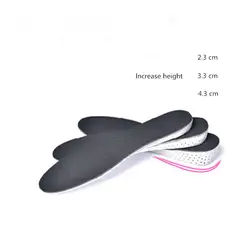 Пространство Memory Foam увеличение весь невидимые стельки Половина Увеличение Высота 2-4 см добавить выше лифт для женщин/мужчин обувь Pad