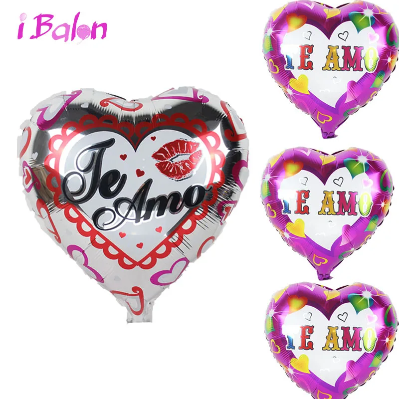 18inch Te Amo foil balloons Spanish I Love You balloon 30pcs Chile
