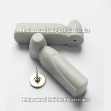 Электронного отслеживания товаров, при заказе от маленький кончик как у карандаша 8,2 МГц EAS противокражная жёсткая бирка в виде одежды анти-Предотвращающая магазинные кражи черного цвета с гвоздями 2000 шт