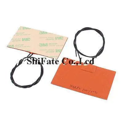

12V 8W/10W 80mm x 50mm Silicone Heating Plate Flexible Rubber Heater 2 Pcs