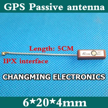 

6*20*4mm passive GPS built-in antenna IPX generation interface cable length 5cm GPS Passive antenna(working100%FreeShipping)5PCS