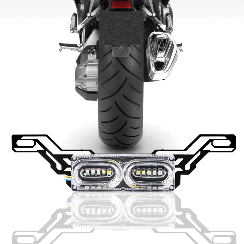 

2019 New Arival Hot For Motorcycle Modified Cool License Plate Light Dropshipping motocicleta modificada 3.11