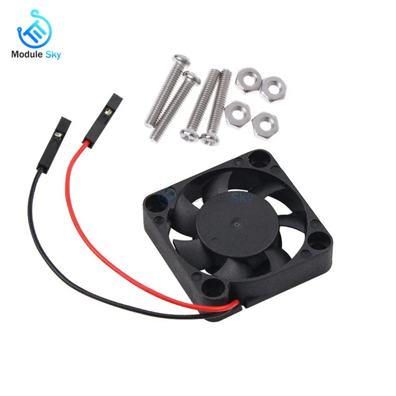

ABS 3.3V/5V Mini Cooling Fan Heat Sink For Raspberry Pi 3/2/B+ Model Computer