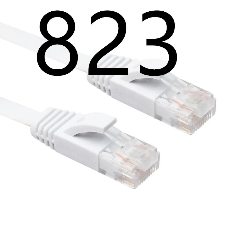 

B823 MORLDGJ High Speed 1.65FT CAT6 UTP Flat GB Ethernet RJ45 LAN Network Cable Patch Cable 0.5M for PC Laptop Router