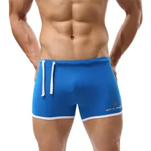 Сексуальные мужские трусы-боксеры с веревкой, плавки, Шорты для плавания, плавки для мальчиков, одежда для плавания, цвета: черный, синий, розовый, белый# LRWS