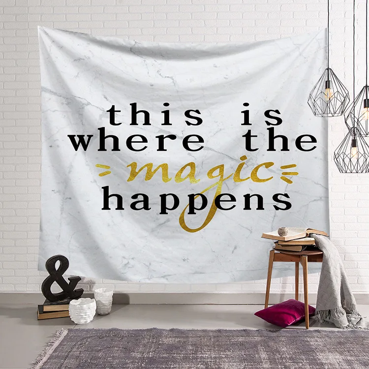 Nordic geometric tapestry rose gold home decor picnic mat marble pattern beach rug  (8)