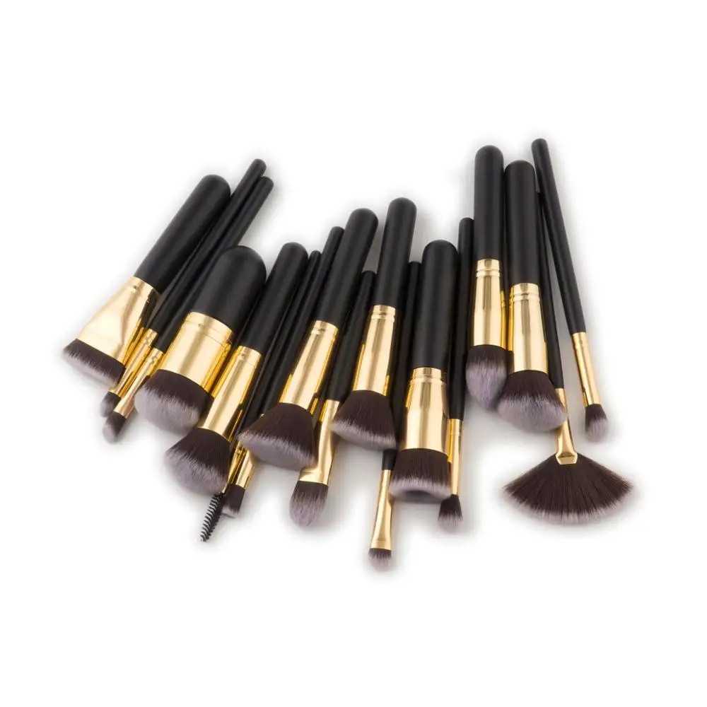 17 PCS Professional Makeup Brushes Set Synthetic Hair Foundation Powder