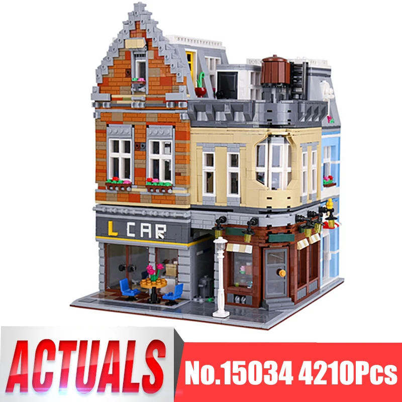 

Lepin City Street MOC Figures 15034 4210Pcs The New Building City Set Model Building Kit Blocks Bricks Kid Toy For Children Gift