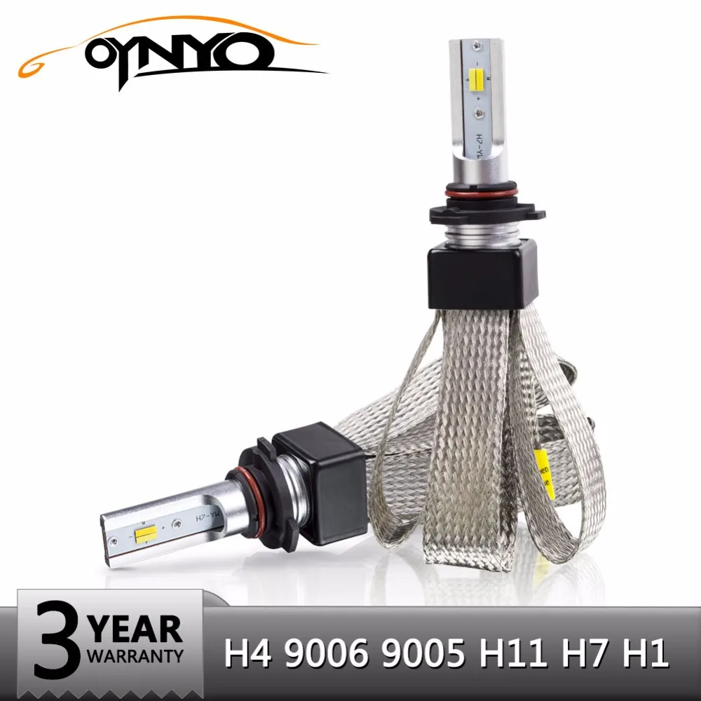 

oynyo CSP H7 LED H4 H1 9006 HB4 9005 HB3 H11 Car LED Headlamp Light Bulbs Auto Lamp Fog Lights 9600LM 6000K 3000K 4300K
