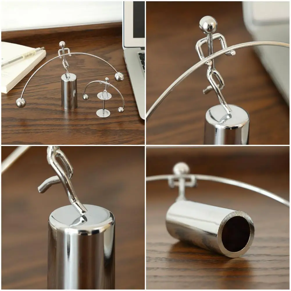 

Perpetual Balance Small Weightlifting Iron Man NewtonPhysics Science Newton Pendulum Metal Small Iron Man Swing Newton Billiards