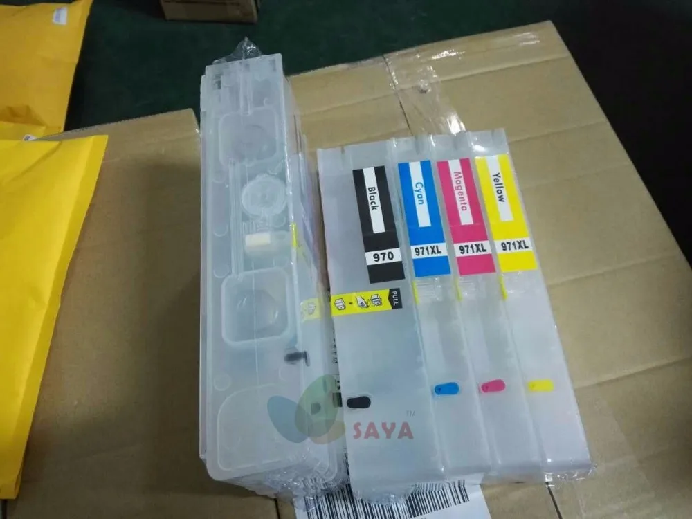 

For HP Officejet Pro X451dn x451dw X551dw X476dn X476dw X576dw printer for hp970 hp971 refillable ink cartridge without chip