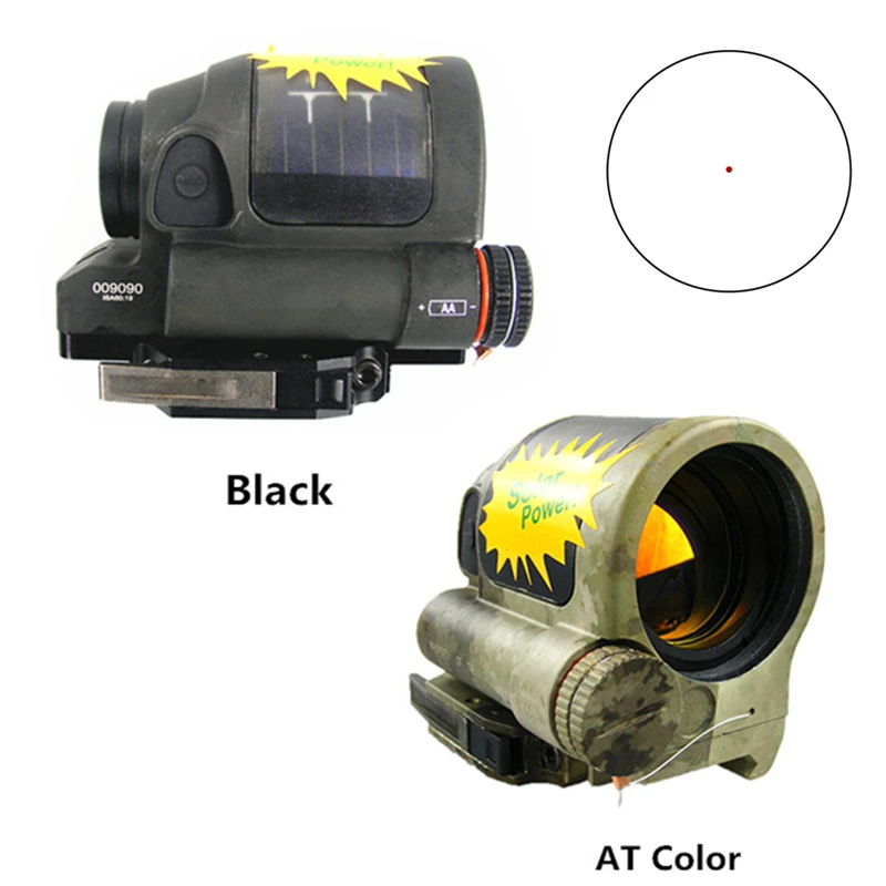 FIRECLUB тактический охотничий рефлекторный прицел Солнечная силовая Система SRS 1X38 красный точечный прицел с QD креплением Оптика прицел