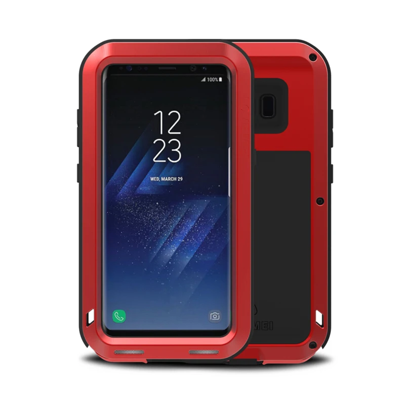 Для samsung Galaxy S8 плюс роскошь металла тяжелый Броня чехол для samsung S7 S7Edge мобильного телефона Ударопрочный силиконовый всего тела shell