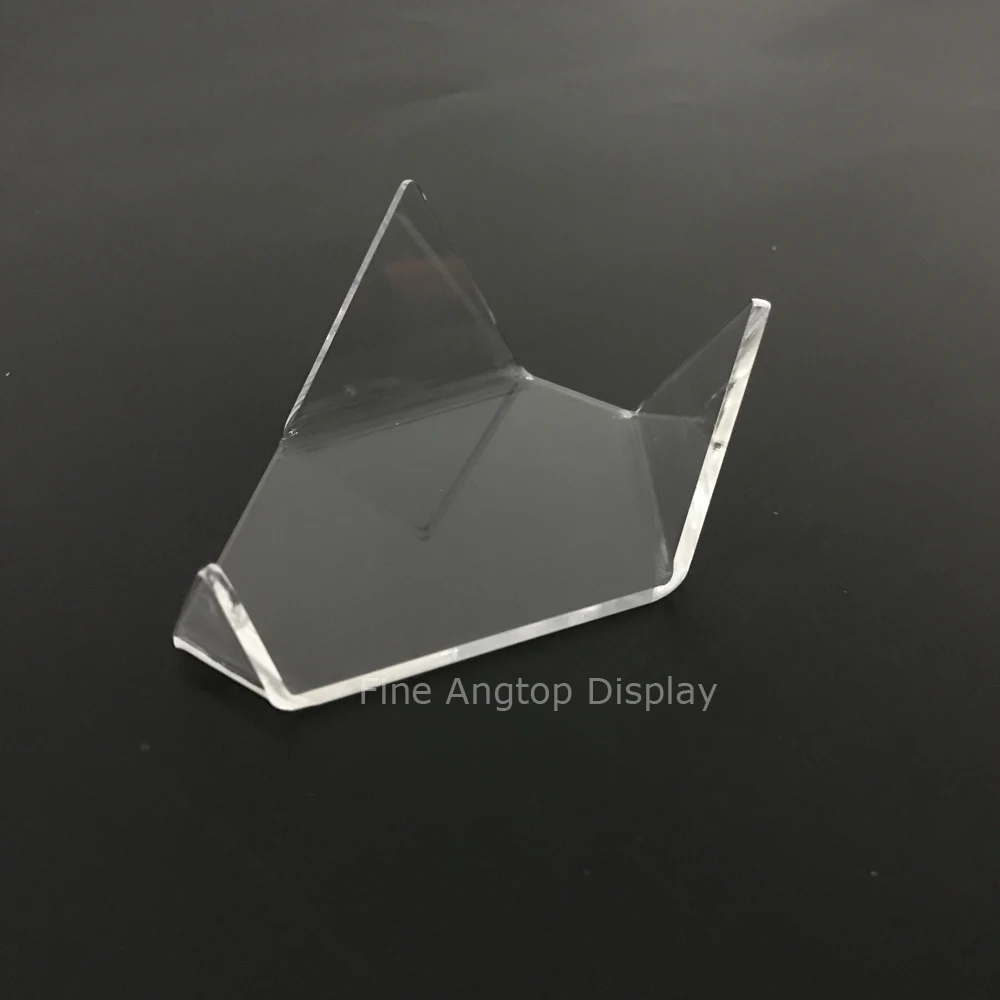 

Triangle Acrylic Jewelry Display Stand Holder For Rock Mineral Agate Coral