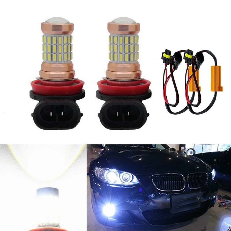 

2x Extremely Bright H8 H11 LED Fog Light Bulb DRL Lamp No Error For BMW E71 X6 M E70 X5 E83 F25 x3