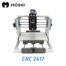 MOSKI 2417 diy engraving machine 3axis mini Pcb Pvc Milling metal and wood Carving grbl control