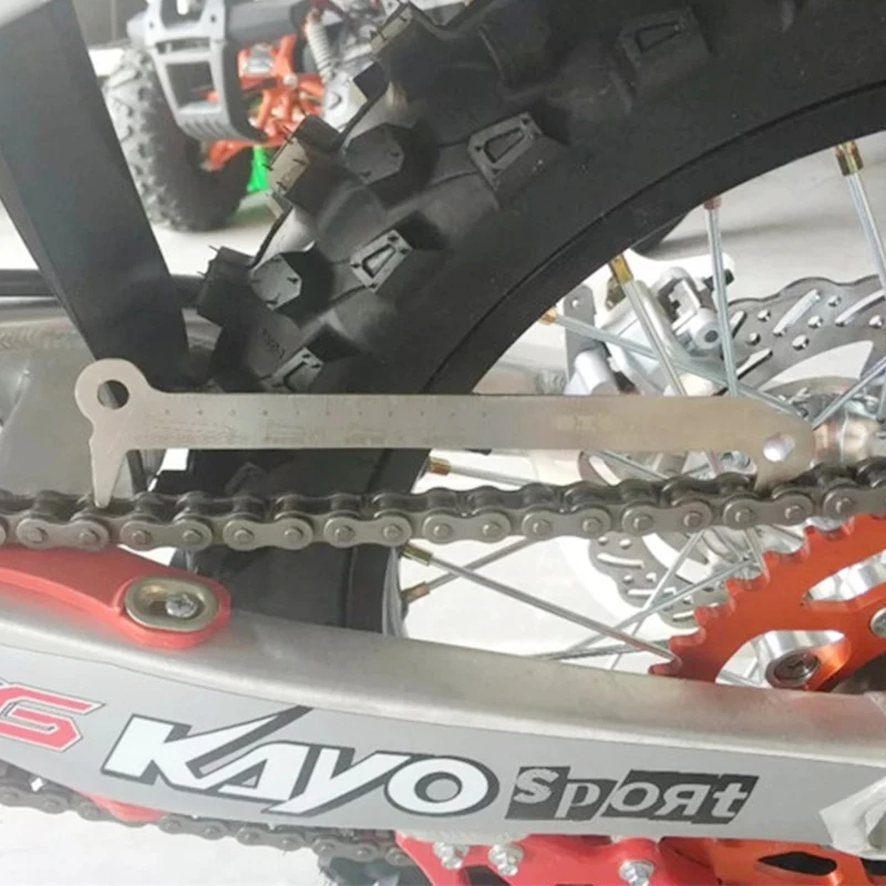 Motorcycle Chain Indicator's Maintenance Test Tool For CRF KXF YZF WR SXF EXC TC FC TE FE BOSUER KAYO KEWS 520, 525, 530