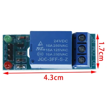 

1 Channel 24v Relay Module Board Shield For Arduino With Optocoupler Support High And Low Level Trigger