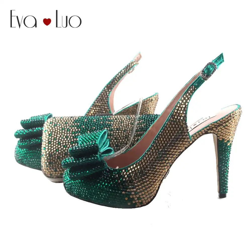 emerald green womens dress shoes