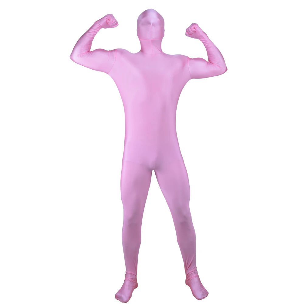 (SCM032) Spandex Nylon Lycra Fetish Zentai Suit Full Body Unisex Second Skin Transparent Tight