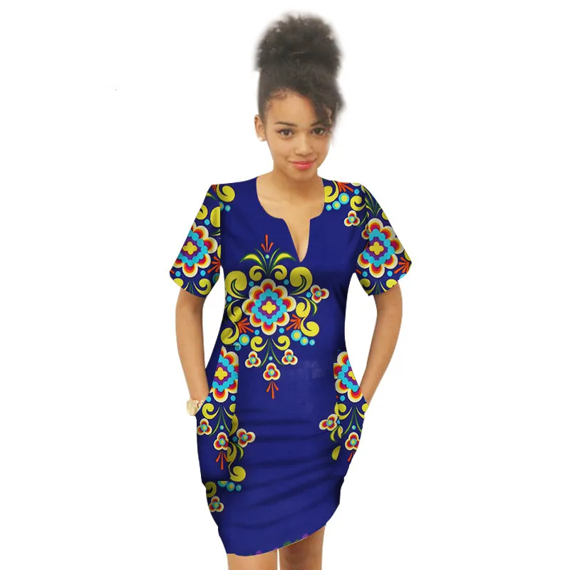 Summer-Africa-Above-Knee-Dress-for-Girl-Bazin-Riche-Dress-For-Child-African-Wax-Print-Plus(6)
