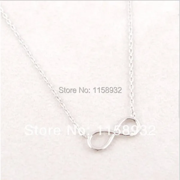 10 шт./партия ожерелье с подвеской|infinity necklace silver|necklace silverinfinity |