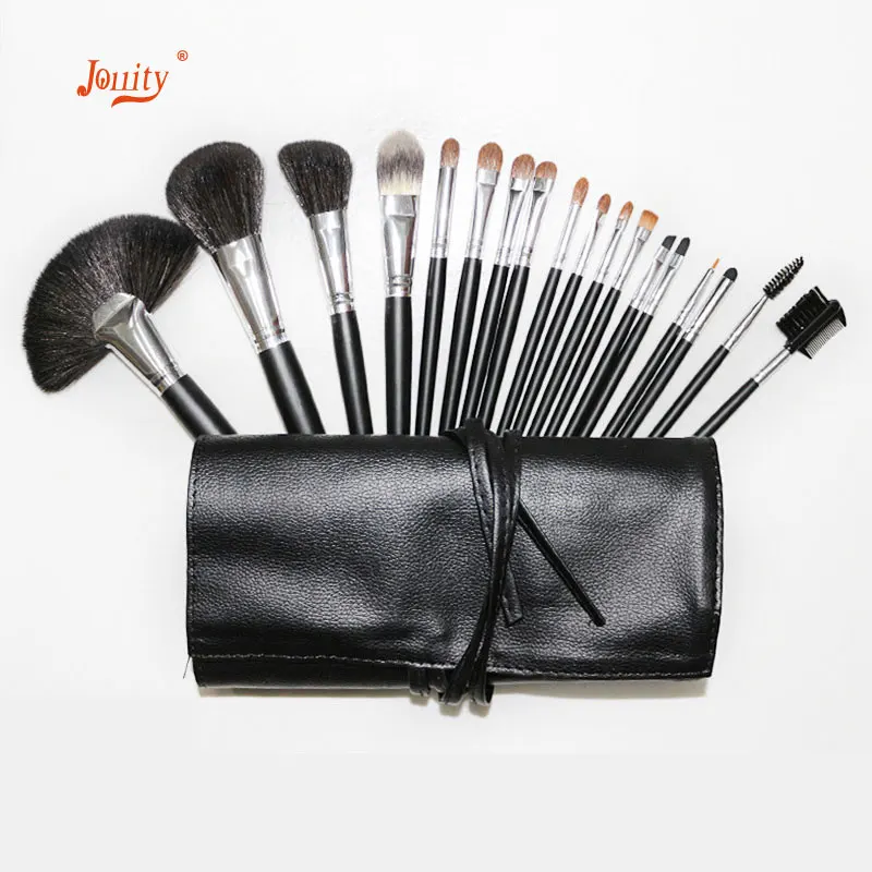 jollity 18pcs Makeup Brush Set Eye Shadows Lipstick Powder Foundation Brushes With Cosmetic PU Bag Professional Make Up Tool | Красота и