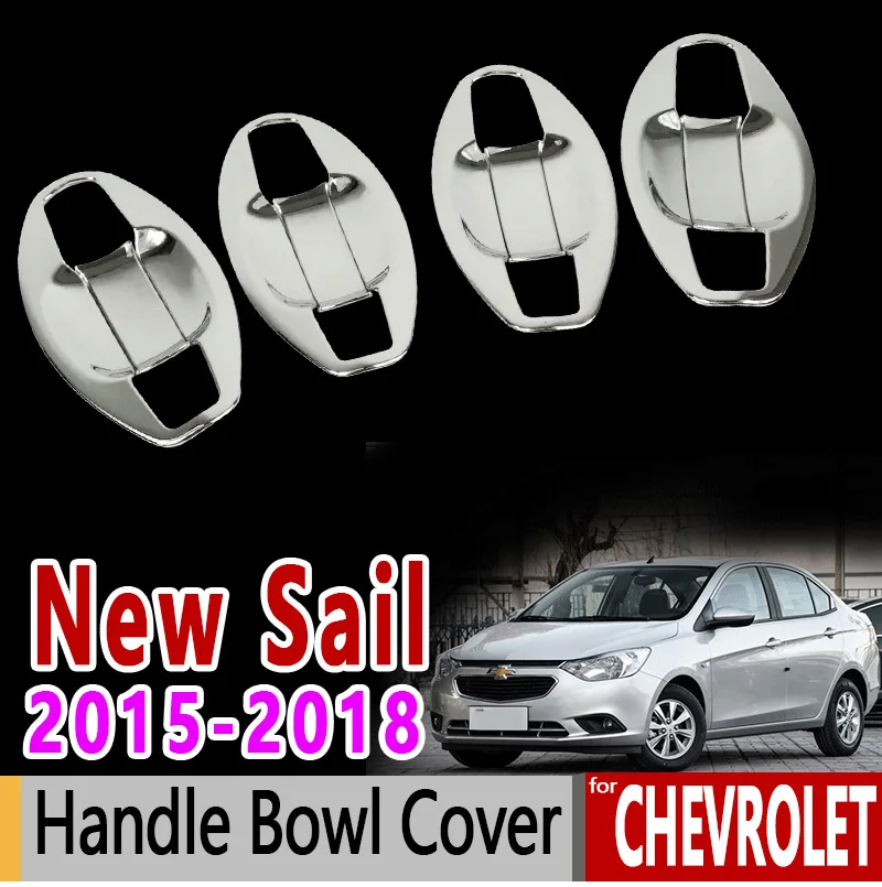 Для Chevrolet New Sail роскошные высококачественные хромированные ручки крышки чаши 2015