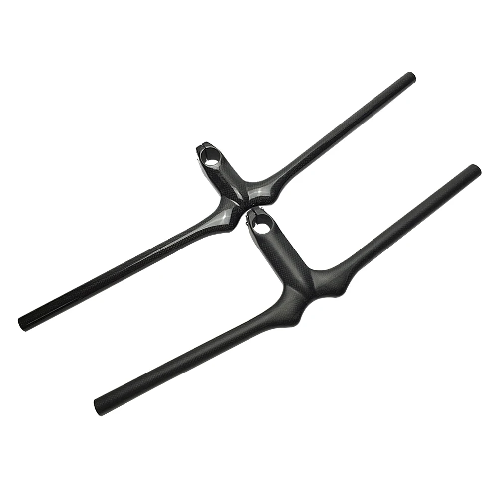

Full Carbon Fiber MTB Bike Flat Integrated Handlebar With Stem Bicycle Parts Carbon Handlebar MTB Gloss/Matte