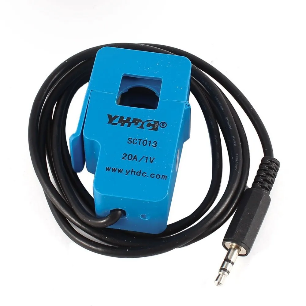 

Free shipping SCT013 20A/1V AC current sensor split core current transformer