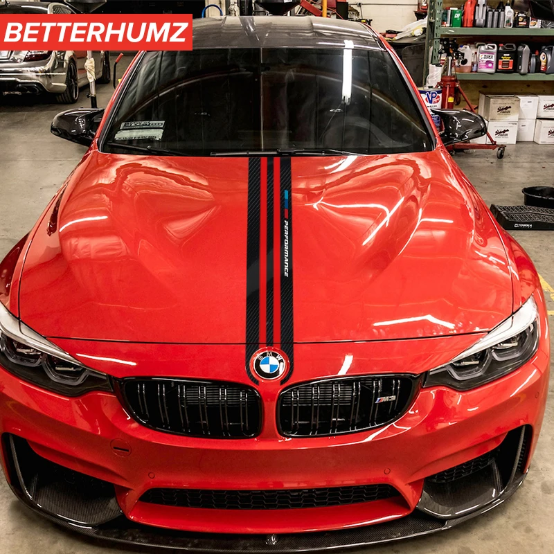 Автомобильные экстерьер углеродного волокна наклейка на капот автомобиля M производительности кузова автомобиля Наклейка для укладки для BMW M3 M5 M6 E46 E90 E60 E70 F30 F10 F15 F16
