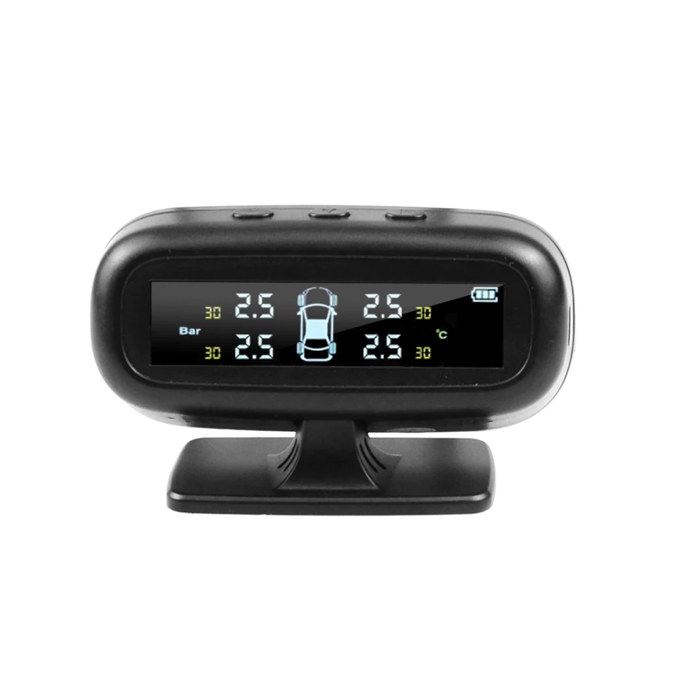 Universally For Cars Solar TPMS Car Tire Pressure Alarm Monitor System Display Temperature Warning Fuel Save With 4 Sensors car tire pressure monitor,car tire pressure sensor
