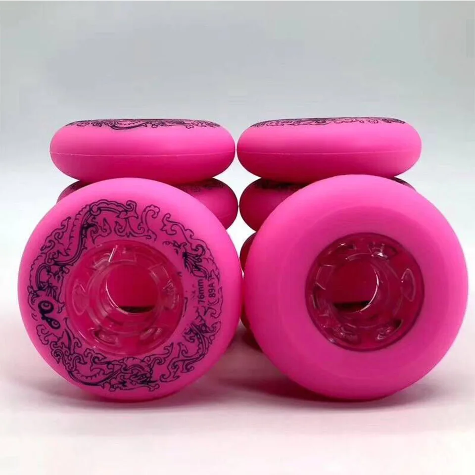 8 قطعة/المجموعة 83A ~ 84A مضمنة عجلات تزلج 84 مللي متر * 24 مللي متر المهنية سرعة شحن التزلج الأسطوانة التزلج عجلات ل سباق Patines الإطارات