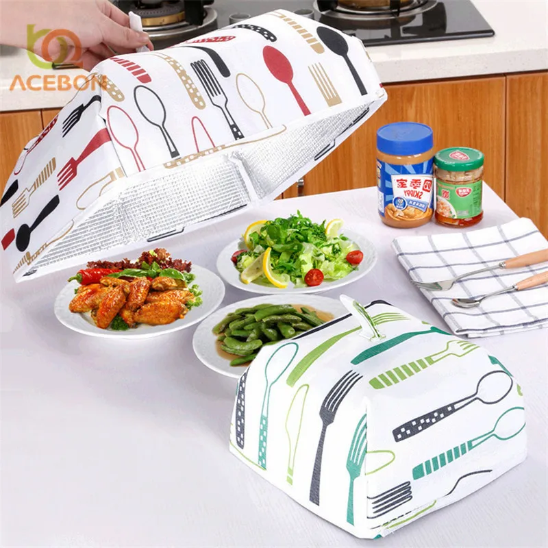 ACEBON 1PC Foldable Table Food Cover Umbrella Style Anti Fly Mosquito Kitchen Cooking Tools Meal Mesh Covers | Дом и сад