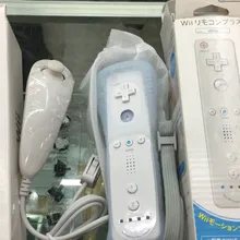 10 комплектов черный/белый 2 в 1 беспроводной пульт дистанционного управления для геймпад для nintendo wii контроллер Встроенный Motion Plus+ Nunchuk геймпад