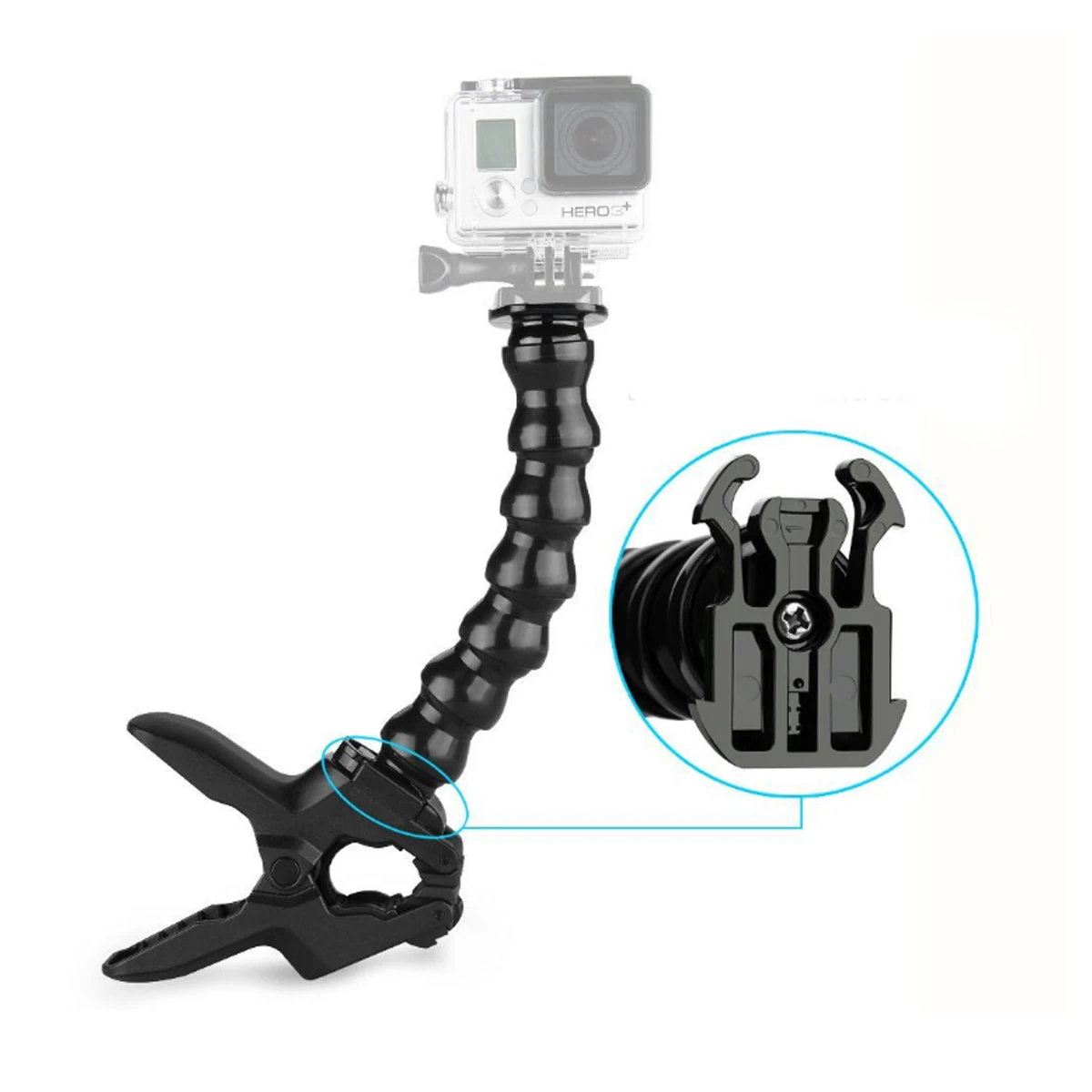 

Adjustment Flexible Clamp Mount Flexible Selfie stick for GoPro Hero 3 4 5 6 Session SJCAM SJ4000 XiaoYi 4K Gopro Accesories