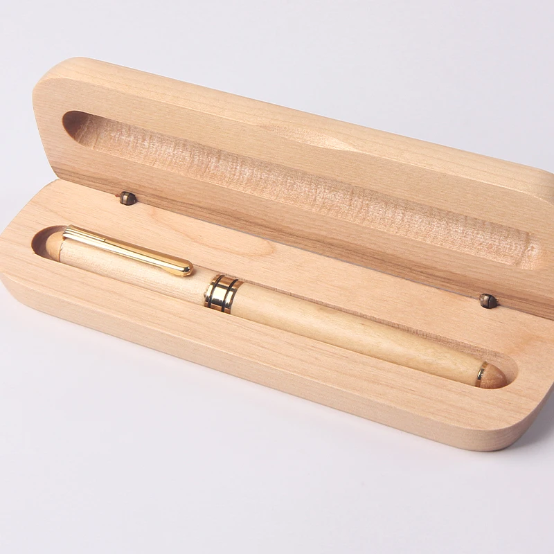 Shichen A037 Novelty wooden design log color roller pen with log color wood box 0.7mm&1.0mm nib. school business wrinting pen