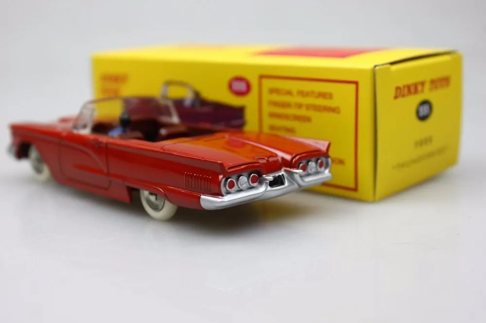 Atlas 1:43 Dinky Toys 555 Ford Thunderbird красный бутик сплав автомобиль игрушки для детей дети модель оригинальная коробка