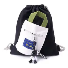 Canvas String Drawstring School Backpack Bag Cinch Sack School Tote Gym Bags Sport Pack