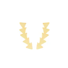 10 пар, панк-рок, золотые геометрические треугольные серьги, серьги-гвоздики, модные ювелирные изделия, вечерние, подарок, Brincos